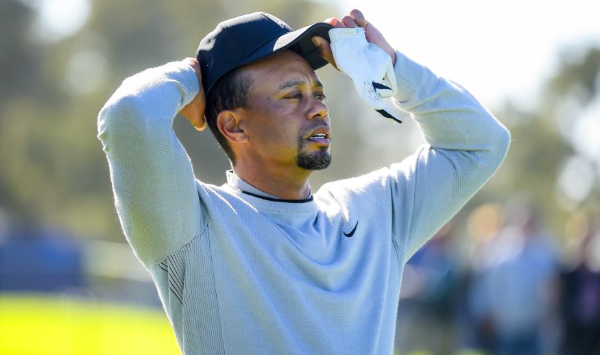 SAN DEIGO, CA - JANUARY 25: Tiger Woods watches play on the 11th hole during the Pro-Am round for the Farmers Insurance Open at Torrey Pines Golf Course on January 25, 2017 in San Diego, California. (Photo by Stan Badz/PGA TOUR)