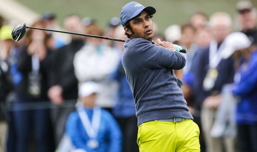 PEBBLE BEACH, CA - FEBRUARY 08:  Actor Kunal Nayyar plays in the 3M Celebrity Challenge during a practice round for the AT&T Pebble Beach Pro-Am at Pebble Beach Golf Links on February 8, 2017 in Pebble Beach, California.  (Photo by Jonathan Ferrey/Getty Images)