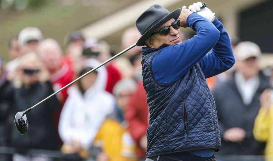 PEBBLE BEACH, CA - FEBRUARY 08:  Actor Andy Garcia plays in the 3M Celebrity Challenge during a practice round for the AT&T Pebble Beach Pro-Am at Pebble Beach Golf Links on February 8, 2017 in Pebble Beach, California.  (Photo by Jonathan Ferrey/Getty Images)
