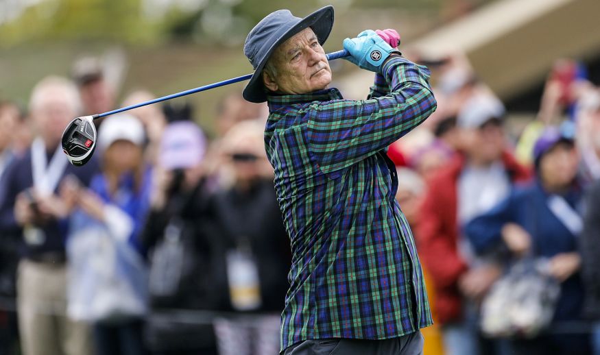 PEBBLE BEACH, CA - FEBRUARY 08:  Actor Bill Murray plays in the 3M Celebrity Challenge during a practice round for the AT&T Pebble Beach Pro-Am at Pebble Beach Golf Links on February 8, 2017 in Pebble Beach, California.  (Photo by Jonathan Ferrey/Getty Images)