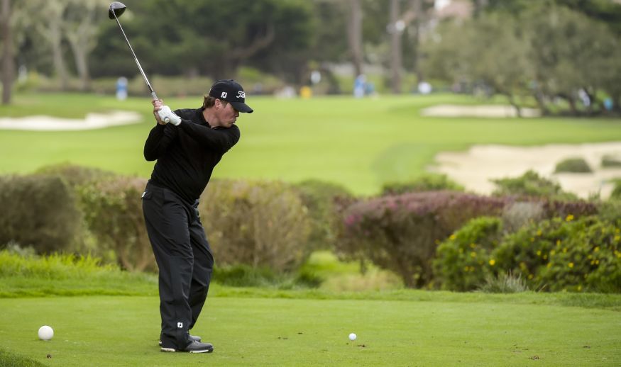 PEBBLE BEACH, CA - FEBRUARY 09: Clay Walker hits a drive on the fourth hole during the first round of the AT&T Pebble Beach Pro-Am at Monterey Peninsula Country Club (Shore Course) on February 9, 2017 in Pebble Beach, California. (Photo by Stan Badz/PGA TOUR)
