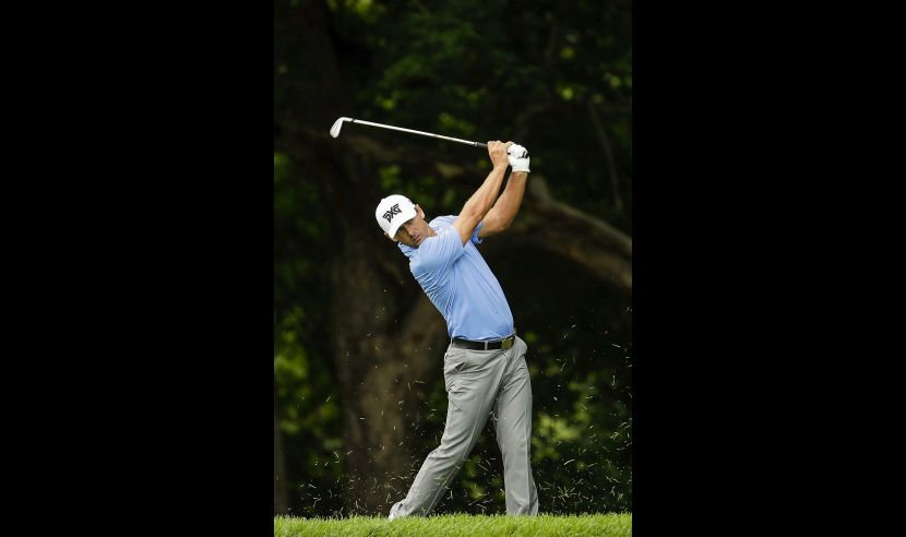 SILVIS, IL - JULY 13:  Charles Howell III hits his second shot on the 15th hole during the first round of the John Deere Classic at TPC Deere Run on July 13, 2017 in Silvis, Illinois.  (Photo by Andy Lyons/Getty Images)