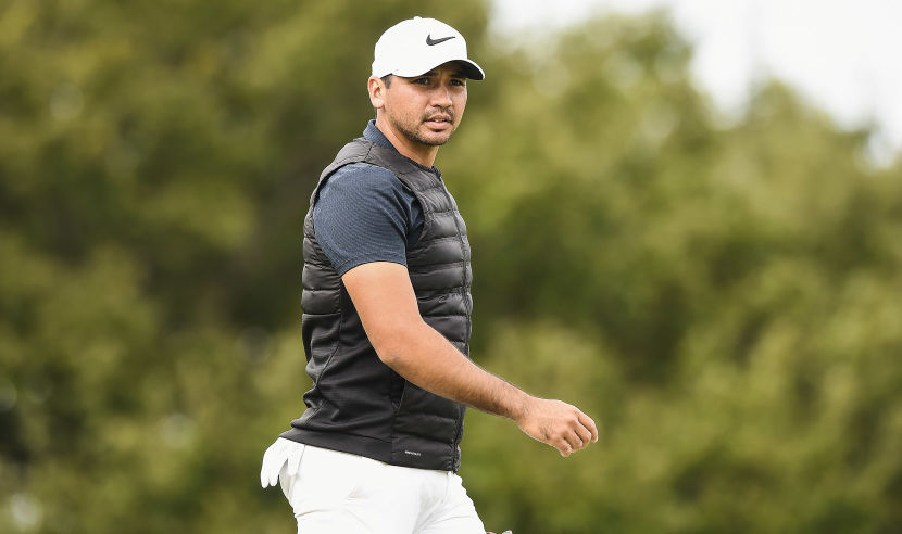 JEJU, SOUTH KOREA - OCTOBER 19:  Jason Day of Australia looks on during the first round of the CJ Cup at Nine Bridges on October 19, 2017 in Jeju, South Korea.  (Photo by Matt Roberts/Getty Images)