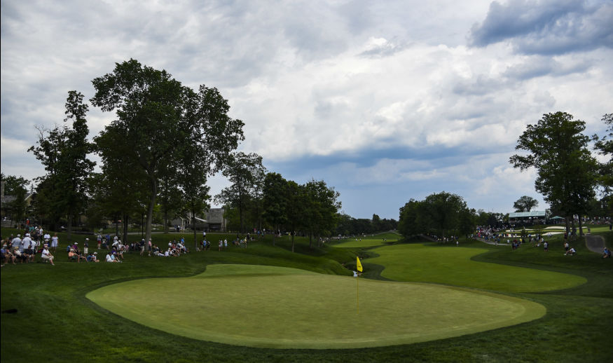 DUBLIN, OHIO - JUNE 04:  A course scenic view as storm clouds come in over the 11th hole during the final round of the Memorial Tournament presented by Nationwide at Muirfield Village Golf Club on June 4, 2017 in Dublin, Ohio. (Photo by Keyur Khamar/PGA TOUR)