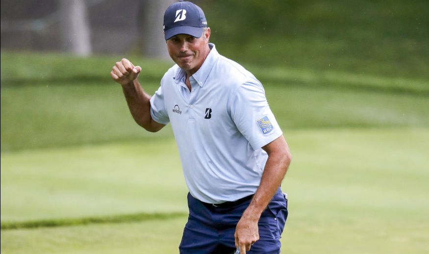 DUBLIN, OH - JUNE 04:  Matt Kuchar reacts after making a birdie on the 15th hole during the final round of the Memorial Tournament at Muirfield Village Golf Club on June 4, 2017 in Dublin, Ohio.  (Photo by Andy Lyons/Getty Images)