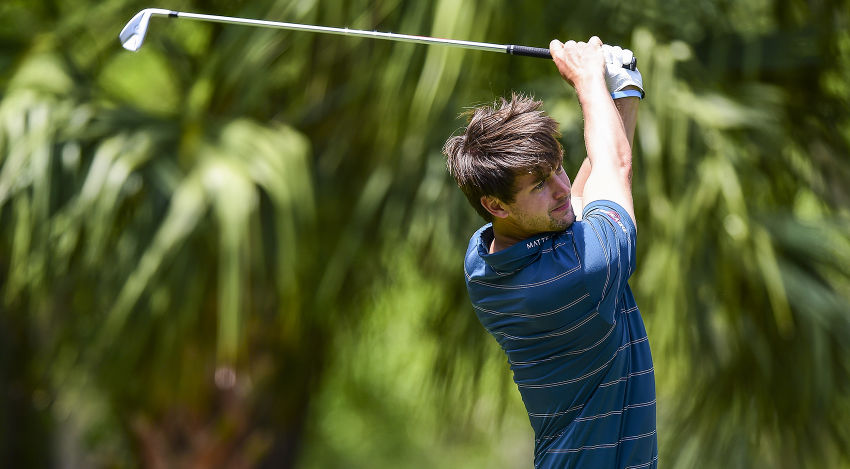 With a T3 finish at the RBC Heritage, Ollie Schniederjans capped his fourth top 10 of the season. He's not only been making a statement with his game, but through his style choices. See other golfers who have gone hatless through the years below. (Jared C. Tilton/Getty Images)