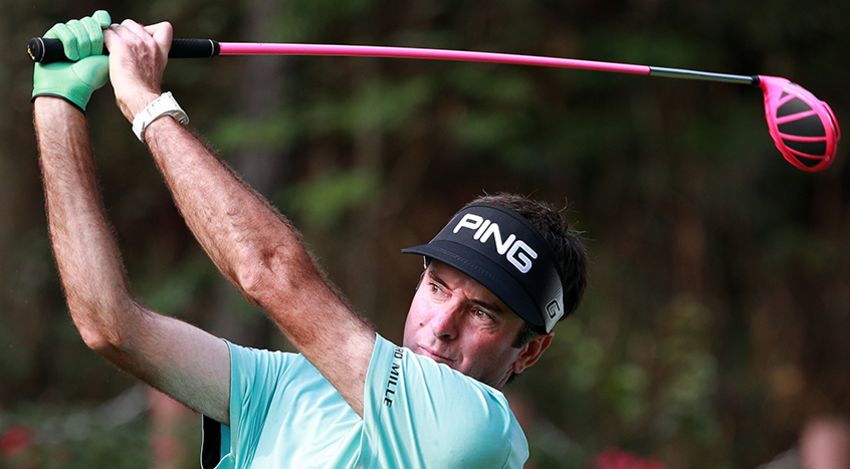 Bubba Watson tallied five birdies, one eagle and one bogey during Round 1 of the Shenzhen International. (Zhong Zhi/Getty Images)