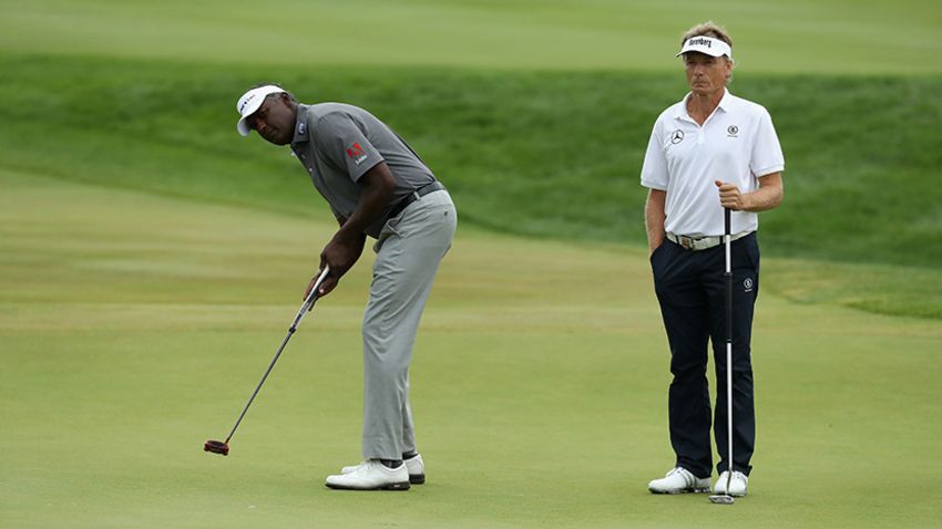 Vijay Singh and Bernhard Langer