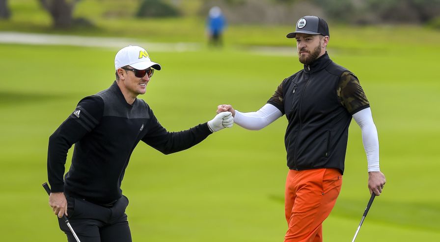 Gold and multi-platinum winners put on a show at Pebble Beach on Thursday before the first round was suspended due to inclement weather. (Stan Badz/PGA TOUR)