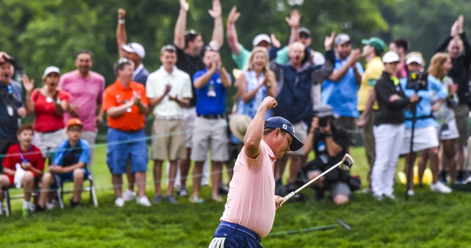 Jason Dufner saved his best putt for the 72nd hole, holing out from 32 feet to seal his fifth career PGA TOUR victory. (Keyur Khamar/PGATOUR.COM)