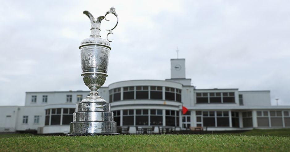 The Claret Jug has made its way to Royal Birkdale for The Open Championship. (Richard Heathcote/Getty Images)