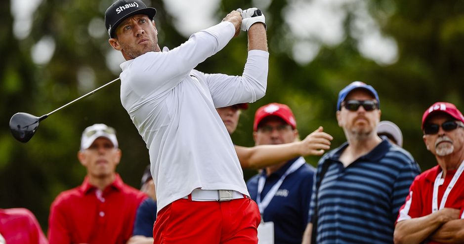 All eyes this weekend will be on Graham DeLaet and Mackenzie Hughes, the two Canadians to make the cut at Glen Abbey. Both head into moving day at 8-under, four back of the lead. (Minas Panagiotakis/Getty Images)