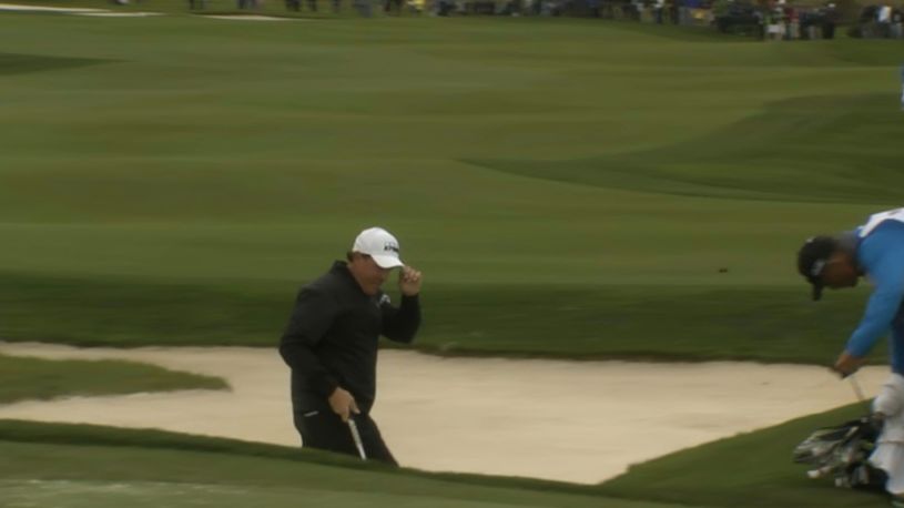 Phil Mickelson's bunker hole-out is the Shot of the Day 