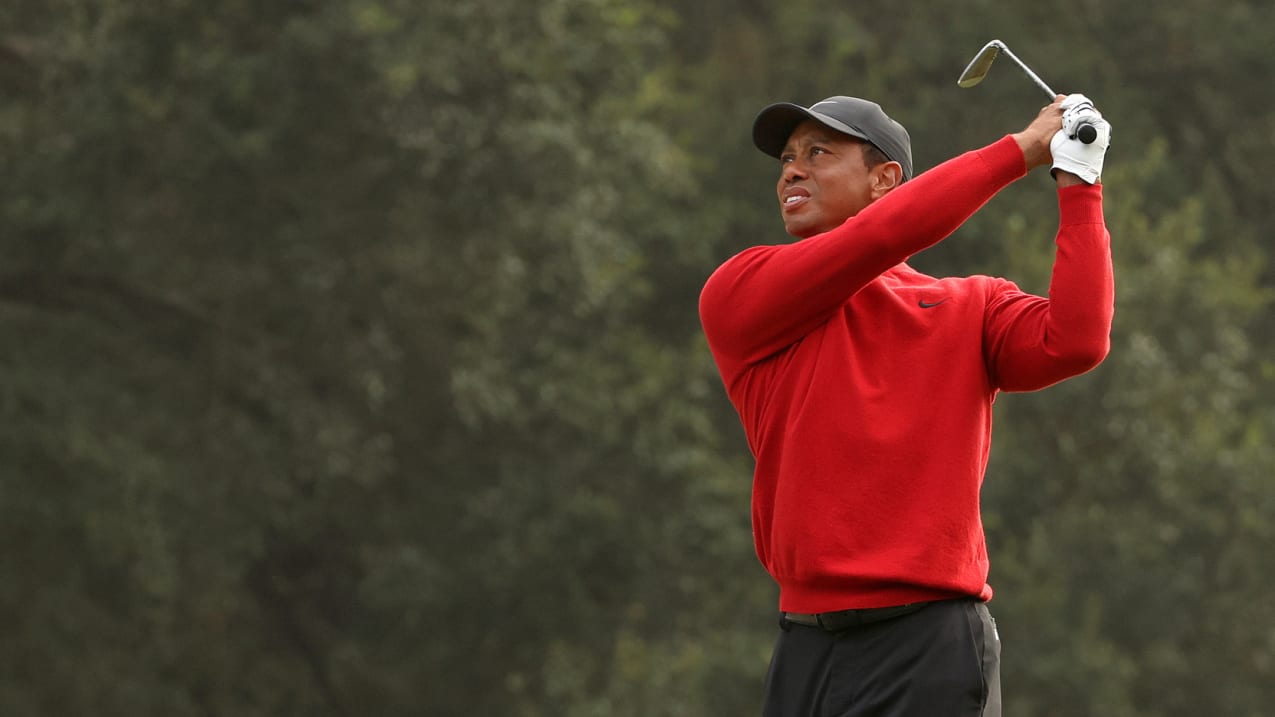 Tiger Woods was injured in a car accident on Tuesday morning. (Jaime Squire/Getty Images)