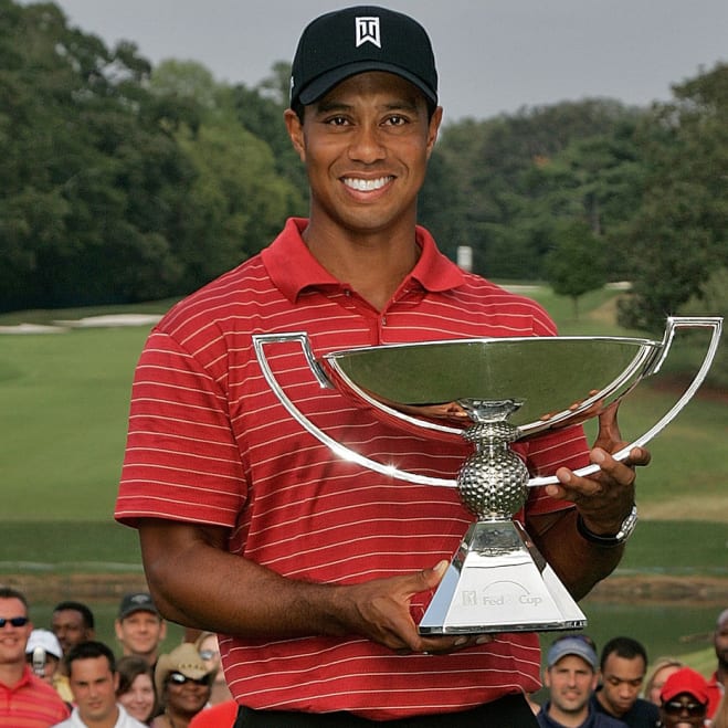 Tiget Arriving At 2022 Tour Championship
