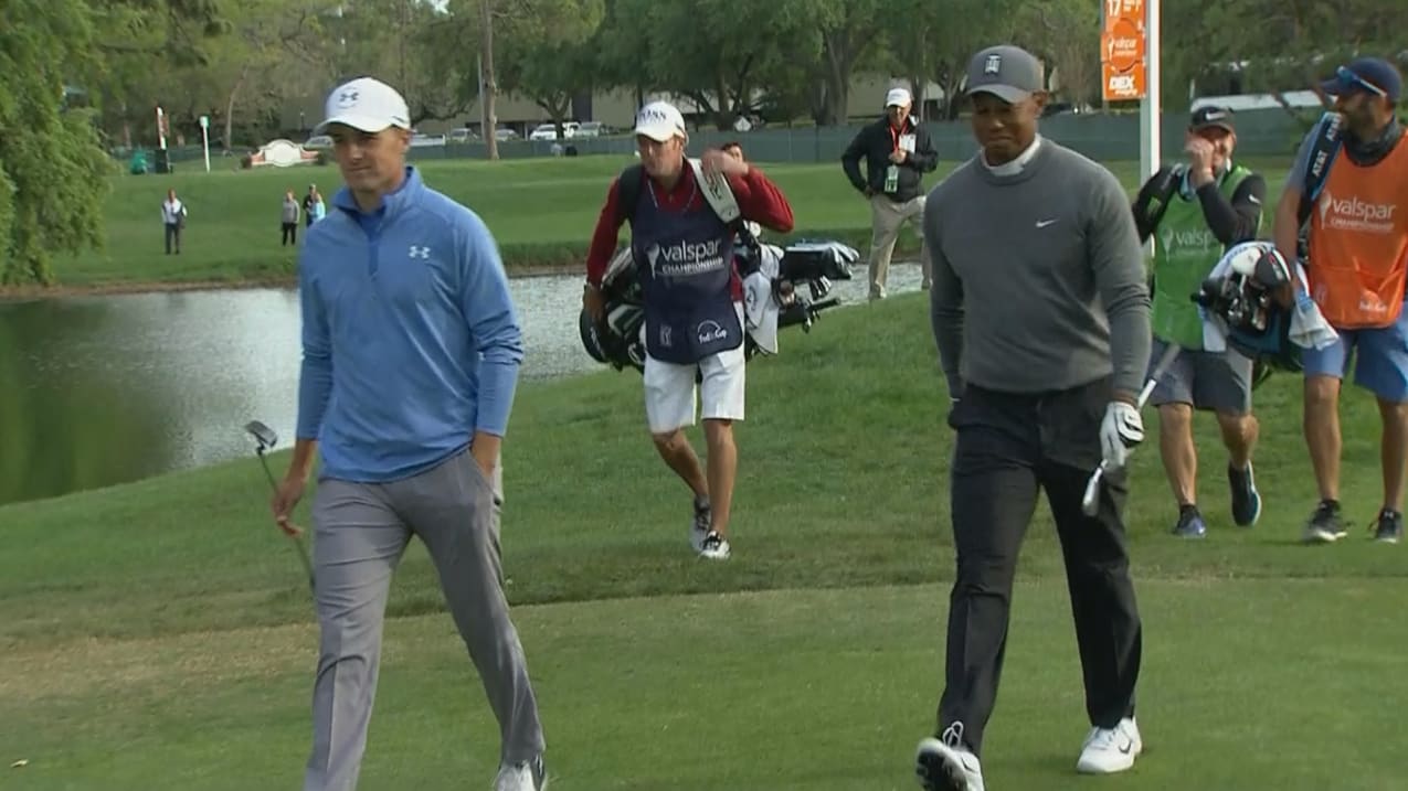 Tiger Woods' tee shot yields 2-foot birdie putt for Shot of the Day 