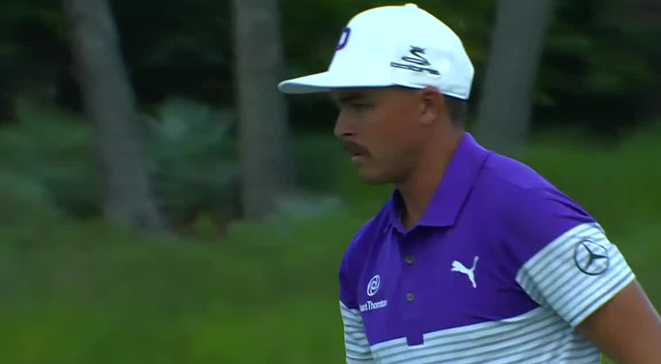 rickie fowler without a hat