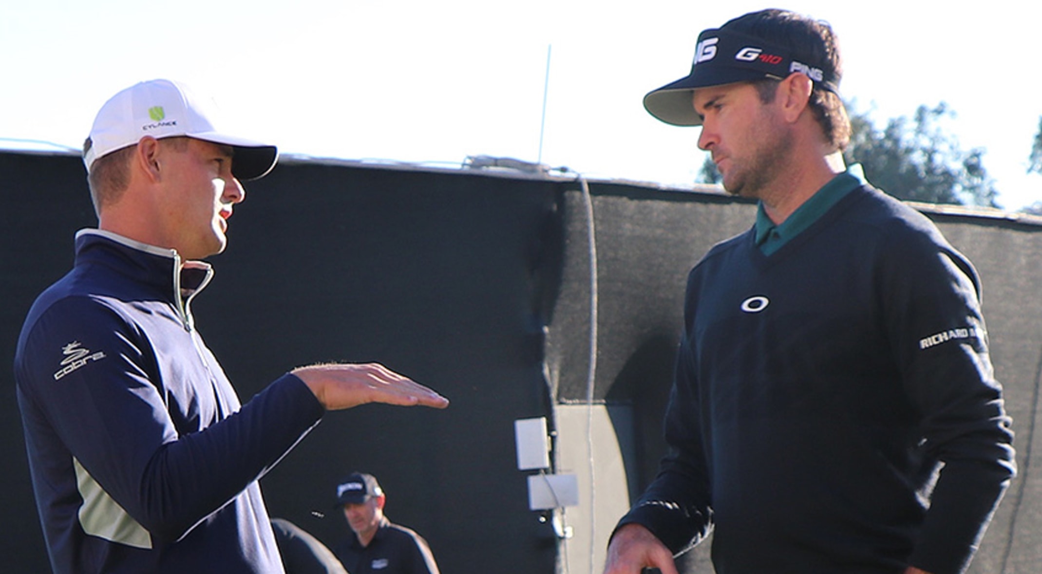 Bryson Dechambeau Helps Bubba Watson Learn Arm Lock Style Of Putting