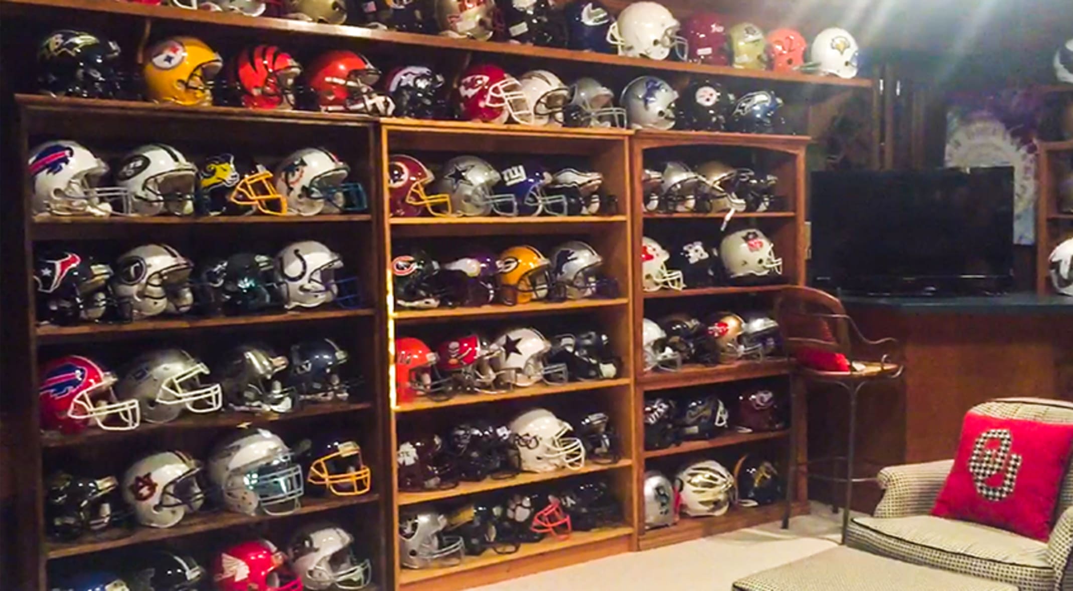 Football Helmets Are An Obsession For Cbs Executive Barrow