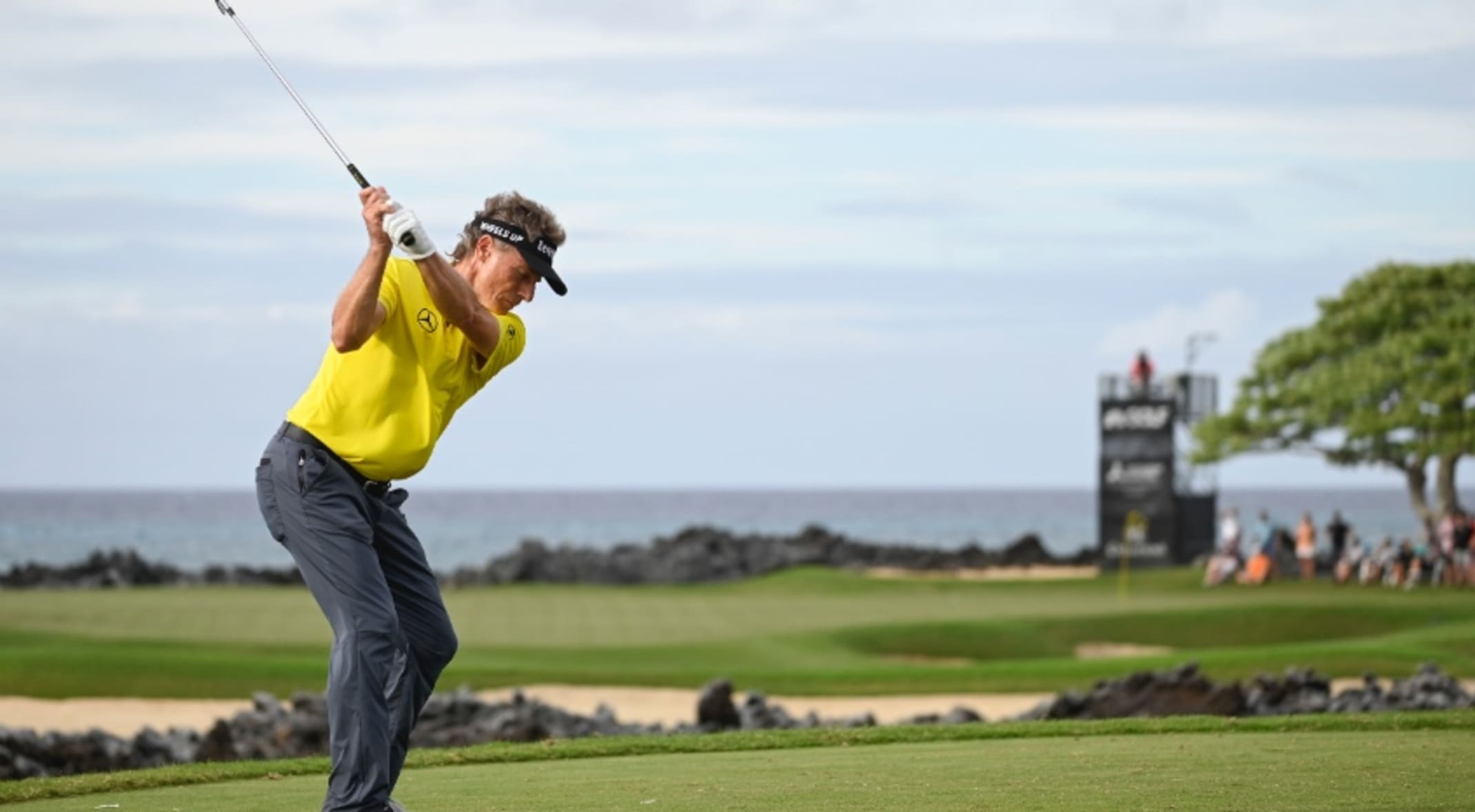 Bernhard Langer Miguel Angel Jimenez Share Lead At Mitsubishi Electric Championship