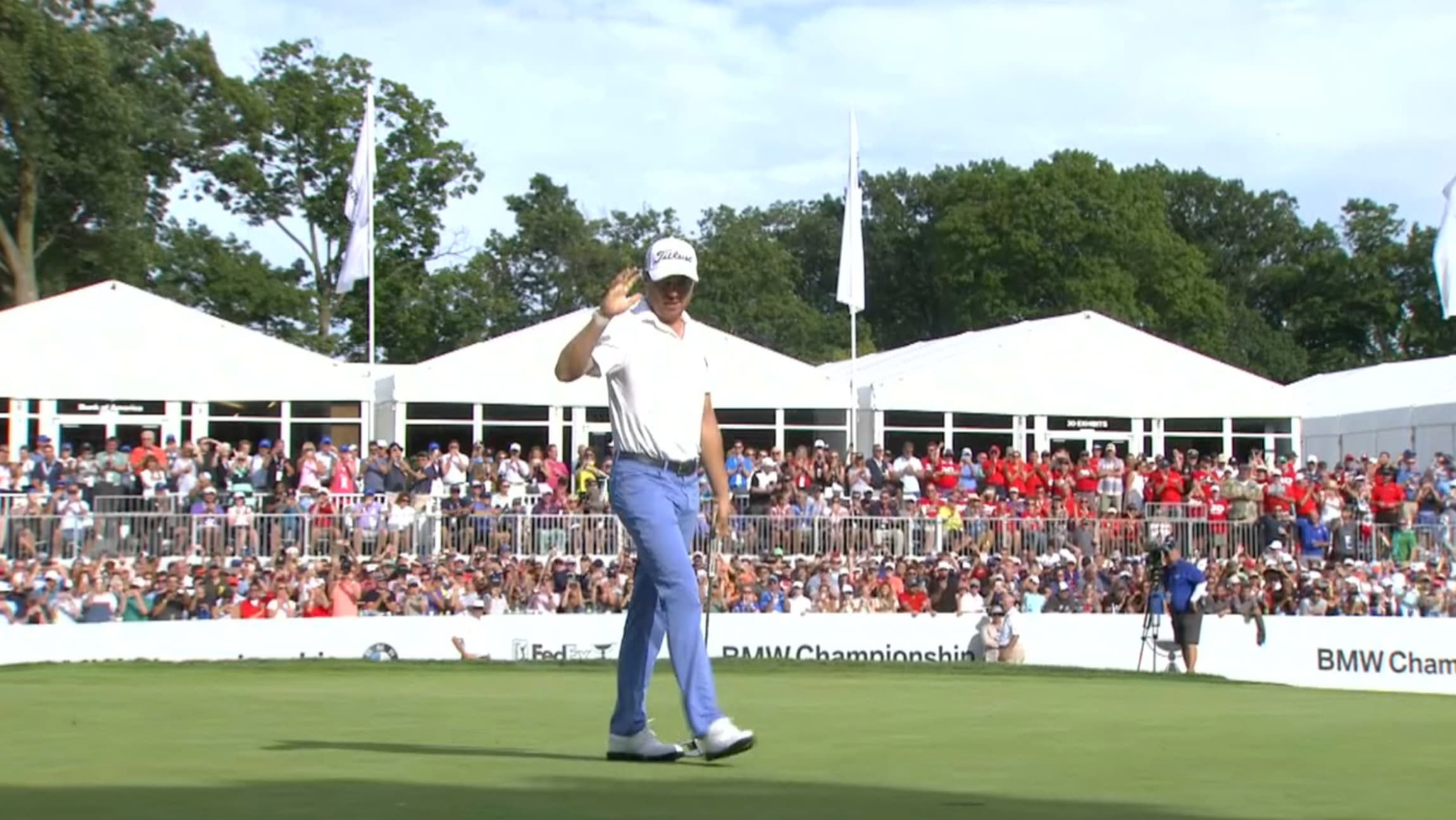 Champion S Wall Justin Thomas Bmw Championship