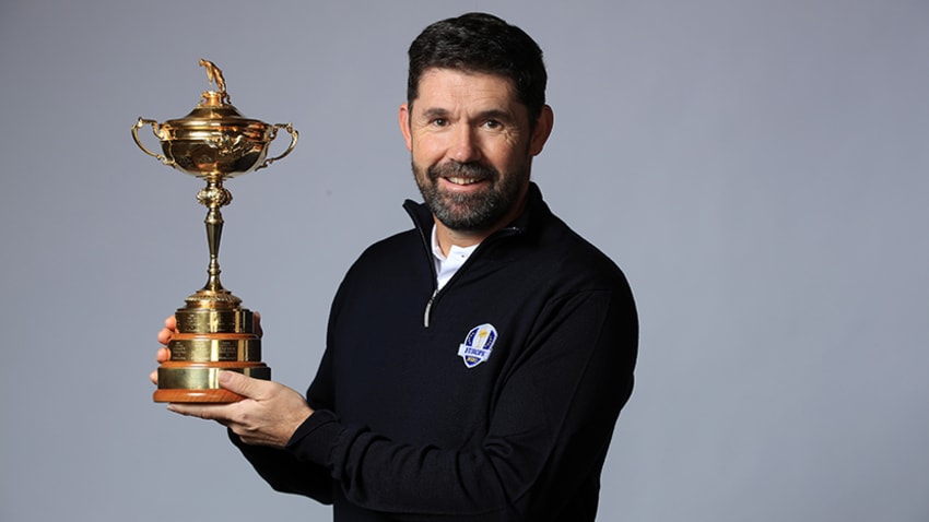 European captain Padraig Harrington with Ryder Cup