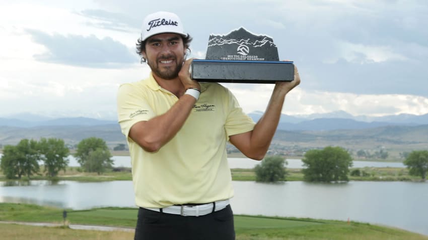 Nelson Ledesma with TPC Colorado trophy