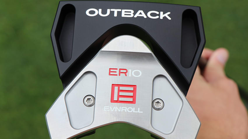 EvnRoll’s new ER10 Outback putter was designed with greater stability in mind. (Andrew Tursky/PGA TOUR)