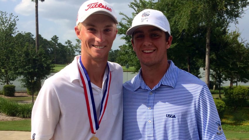 Will Zalatoris defeated Davis Riley, 5 and 3, in the 2014 U.S. Junior final at The Club at Carlton Woods. (Courtesy of Davis Riley/Will Zalatoris)