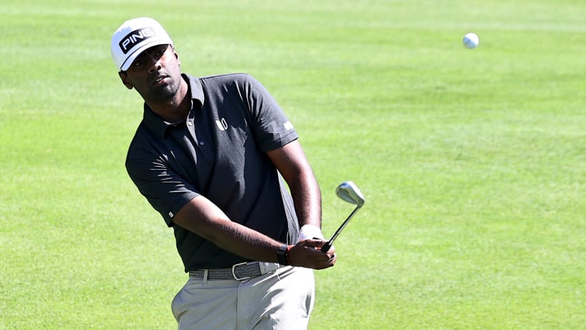 Sahith Theegala is just the fifth player in the last 30 years to win both the Haskins and Hogan trophies. (Getty Images)