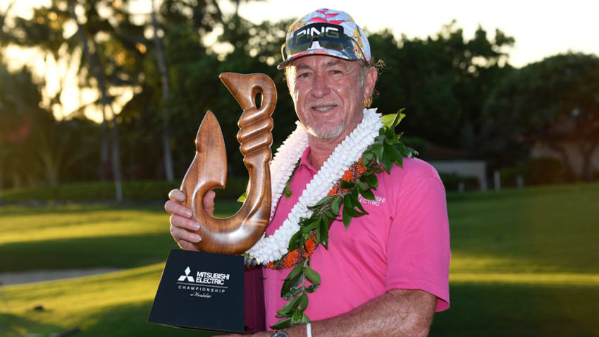 Miguel Angel Jimenez is the defending champion at Hualalai. (Chris Condon / PGA TOUR)