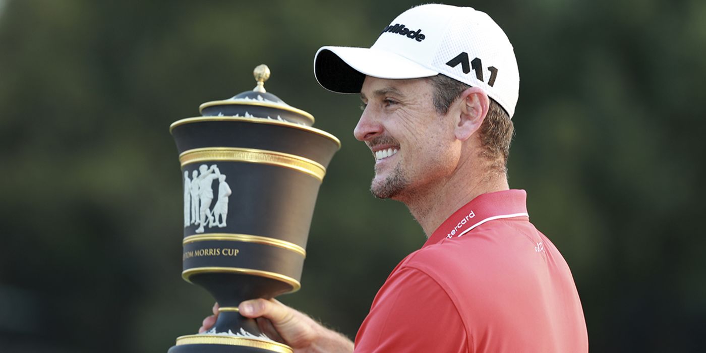 Justin Rose with WGC-HSBC trophy