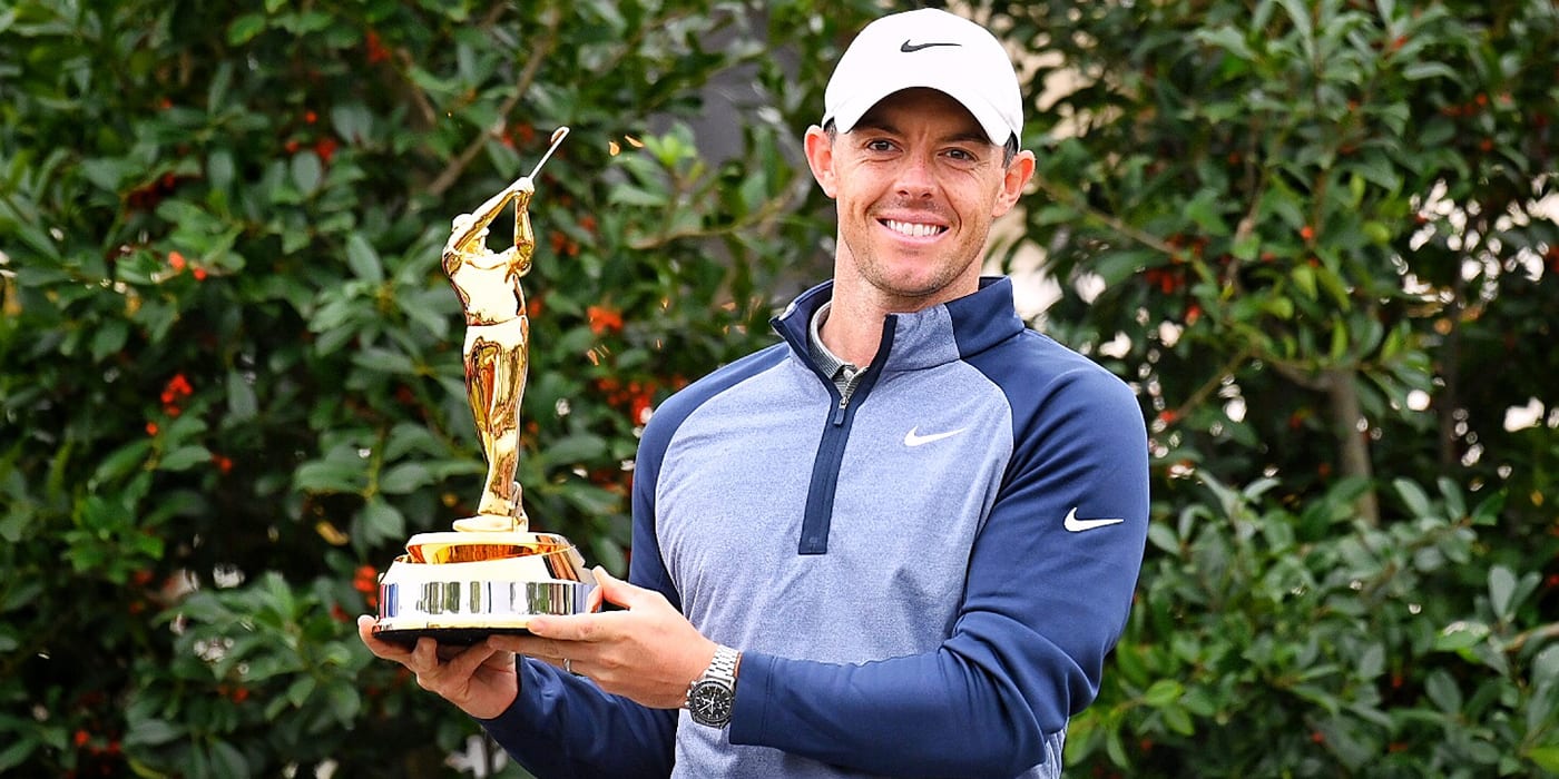 Rory McIlroy with new PLAYERS trophy