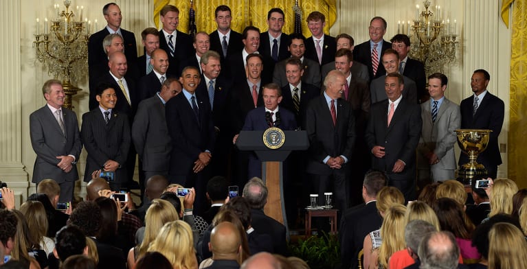 Presidents Cup Teams Visits White House