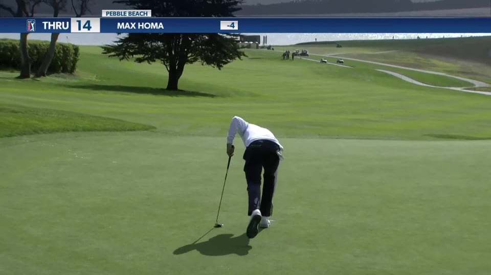 Max Homa makes birdie on No. 14 in Round 2 at AT&T Pebble Beach