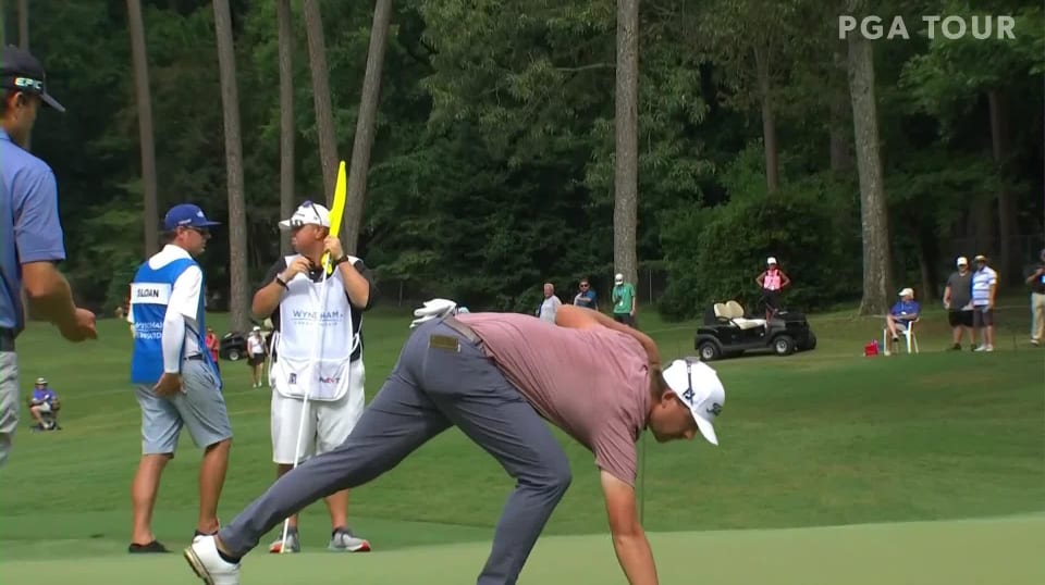 Roger Sloan makes birdie on No. 5 in Round 4 at Wyndham