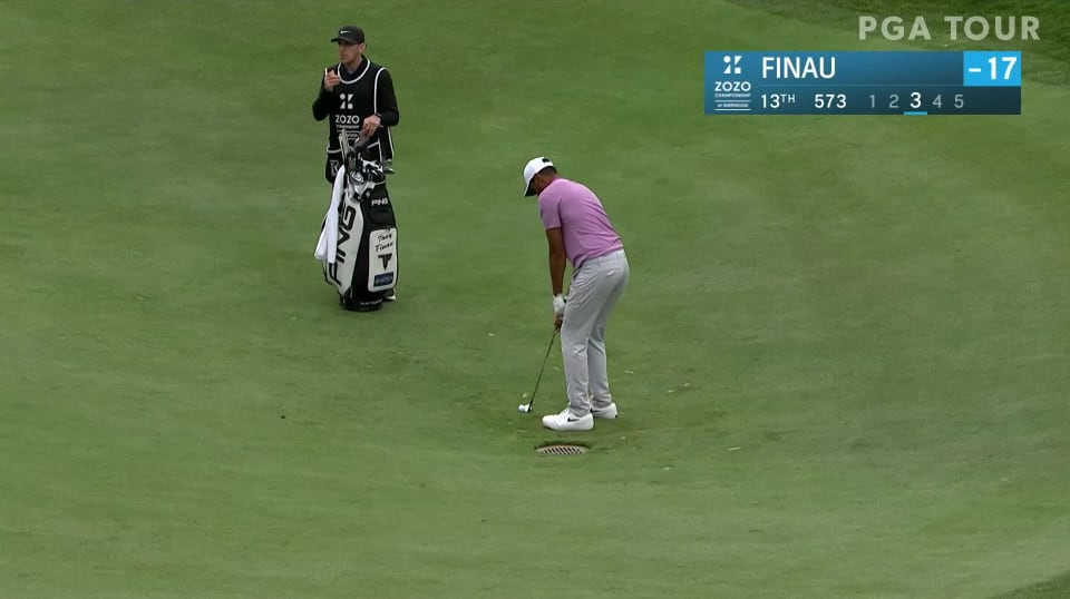 Tony Finau's short game leads to birdie at ZOZO