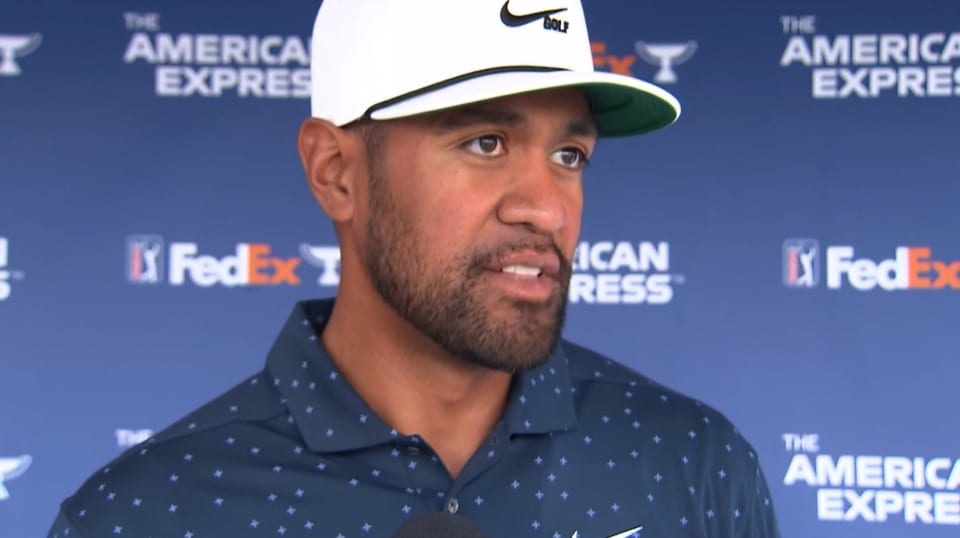 Tony Finau interview after Round 2 of The American Express