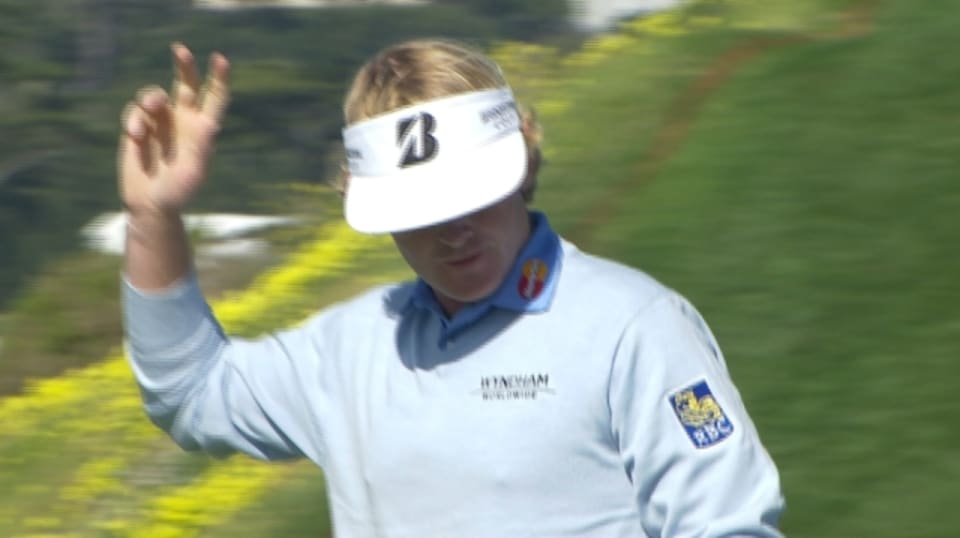 Snedeker Birdies No 7 In Round 4 Of At Amp T Pebble Beach