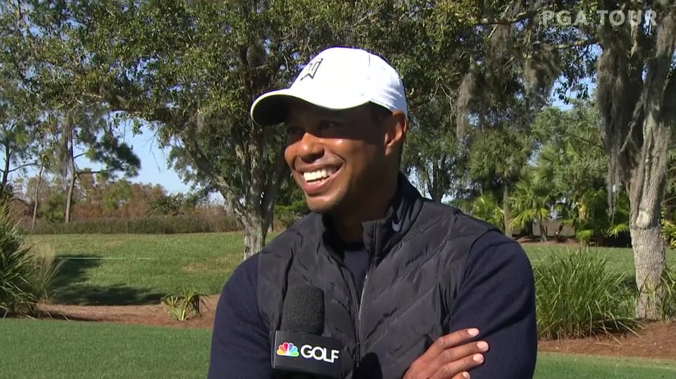 Tiger Woods’ interview at PNC Championship pro-am