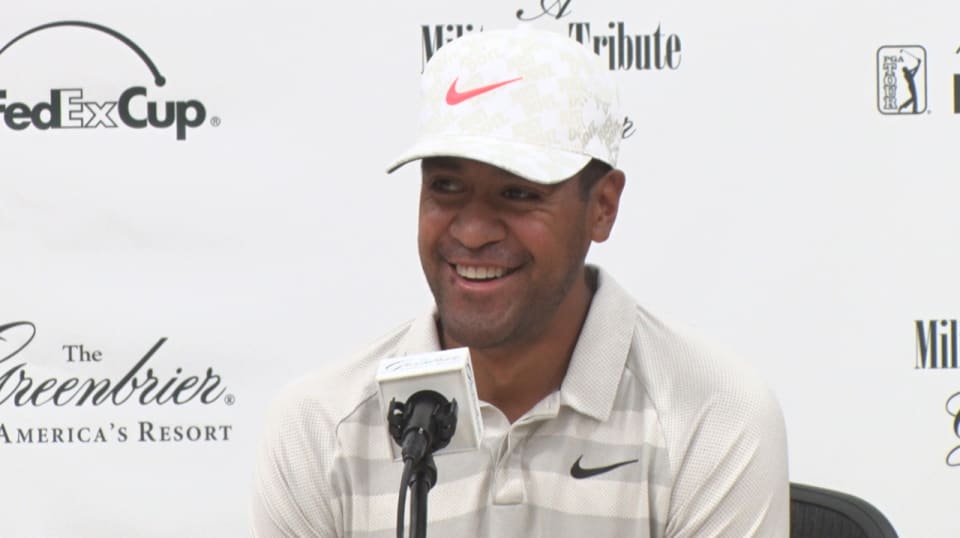 Tony Finau gets a grip before The Greenbrier