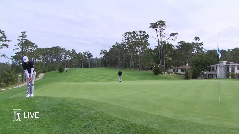 Max Homa makes birdie on No. 18 in Round 1 at AT&T Pebble Beach