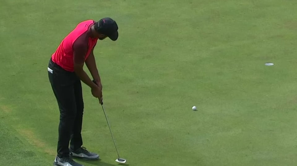 Tony Finau rolls in 13-foot birdie at BMW