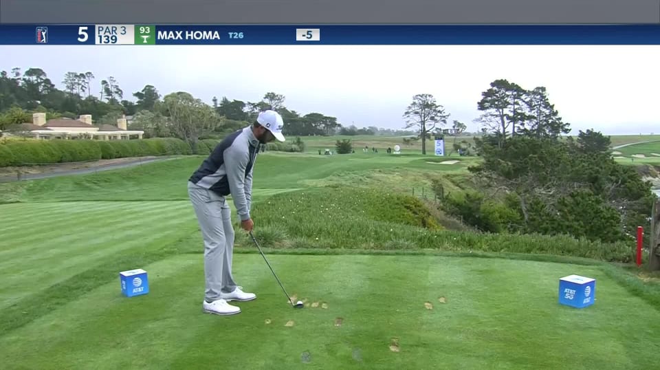 Max Homa makes birdie on No. 5 in Round 3 at AT&T Pebble Beach