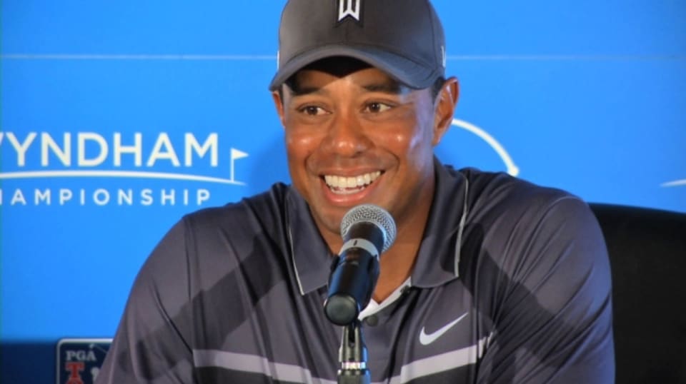 Tiger Woods news conference after Round 2 of Wyndham