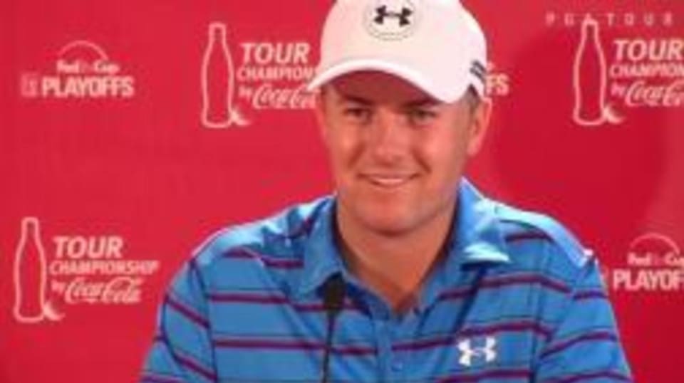 Jordan Spieth news conference before TOUR Championship