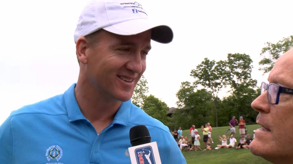 Peyton Manning interview after 9 holes of Memorial proam