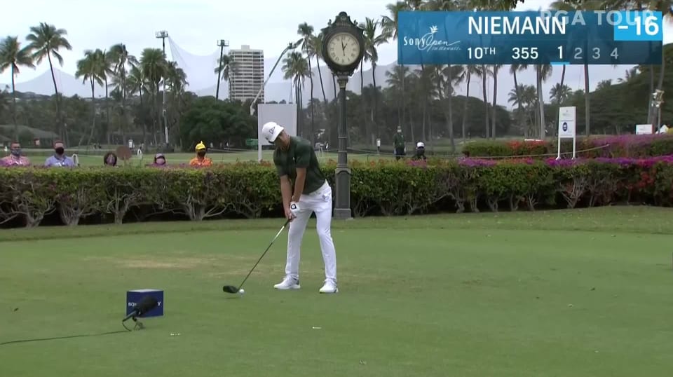 Joaquin Niemann drives par-4 to set up birdie at the Sony Open