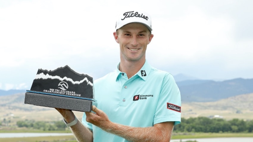 Zalatoris fired a 69 on Saturday to capture his first Korn Ferry Tour win. (Matthew Stockman/Getty Images)