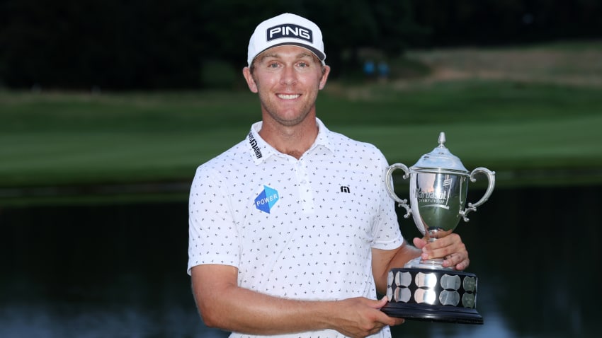 Seamus Power returns to defend his title at the Barbasol Championship, where he earned his maiden win on the PGA TOUR in 2021. (Andy Lyons/Getty Images)